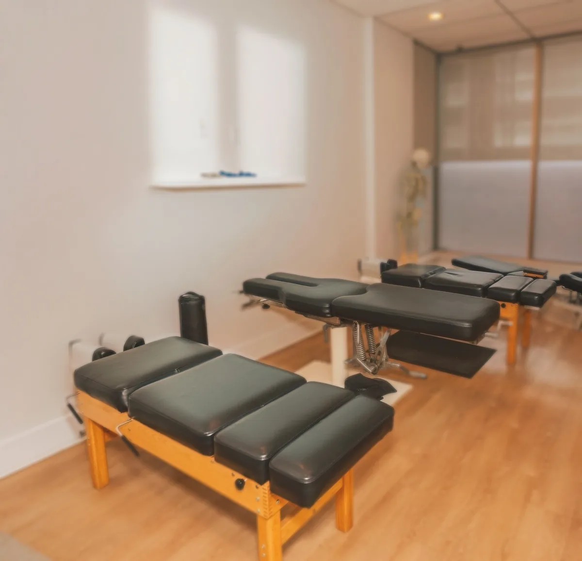 Chiropractic treatment room at Life Integrative in Vancouver's Dunbar neighbourhood.